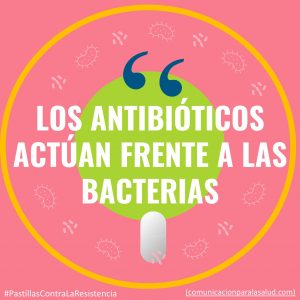 los antibioticos actúan frente a bacterias