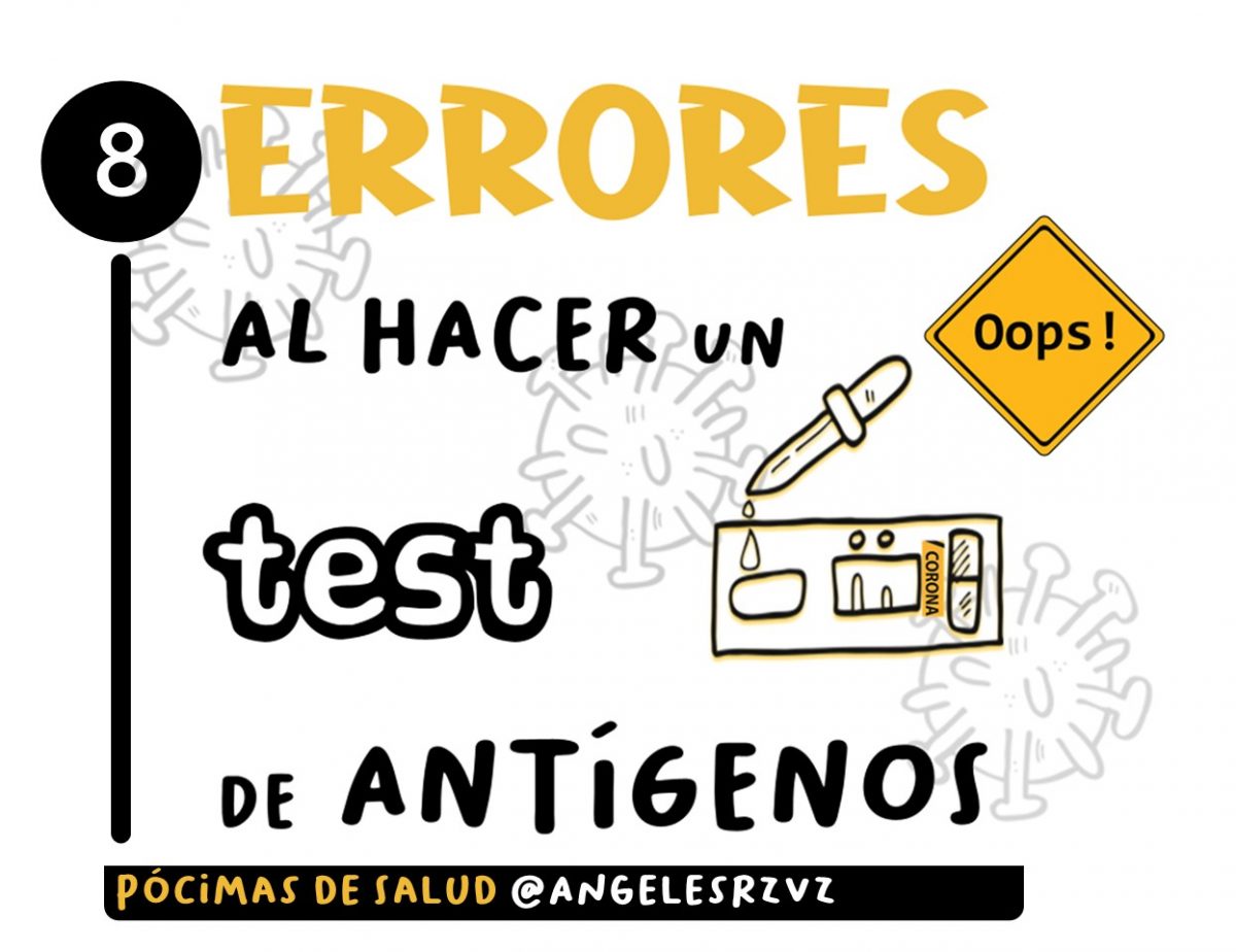 Errores al realizar un test antígenos